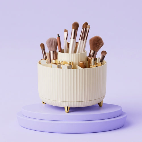 Rotating Makeup Brush Organizer