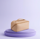 Travel Makeup Organizer Bag — Waterproof PU Leather