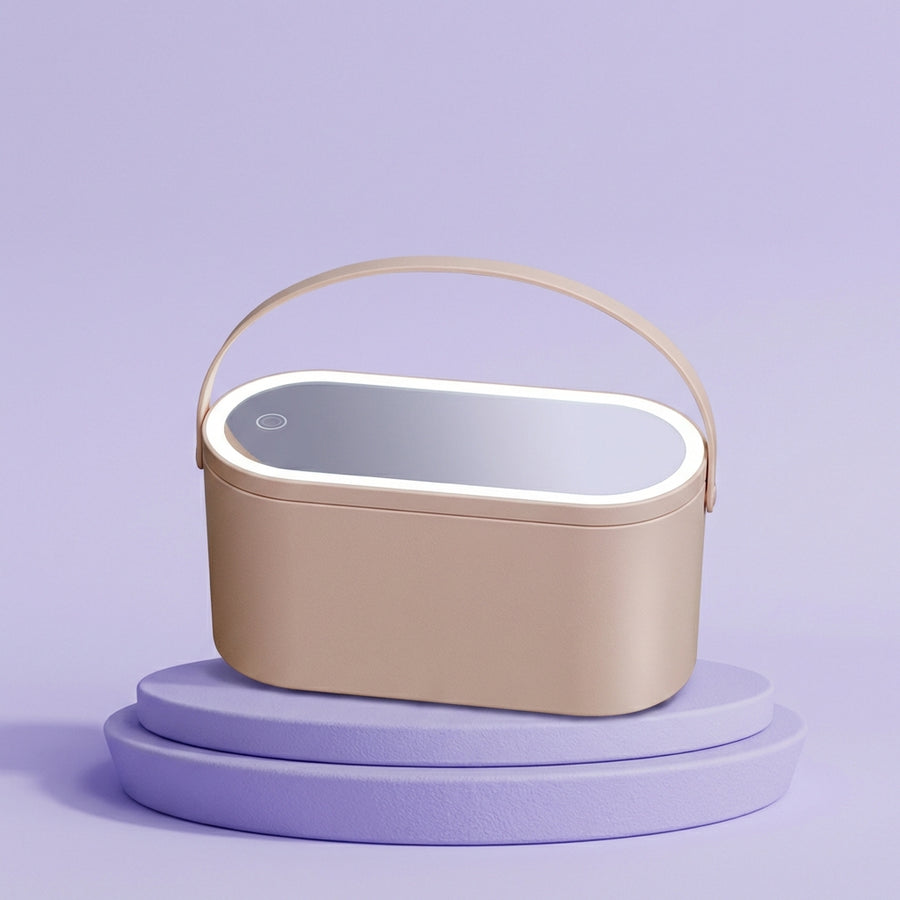 LED Makeup Mirror with Storage