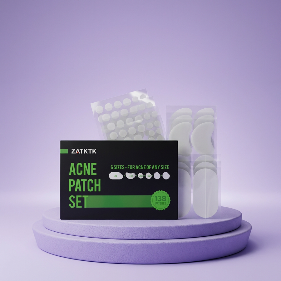 Hydrocolloid Acne Patches — 138 Pack (6 Sizes)
