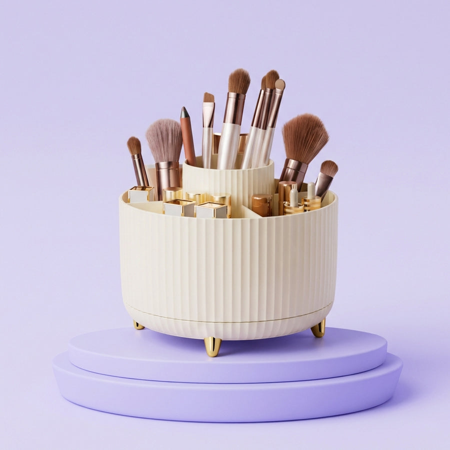 Rotating Makeup Brush Organizer